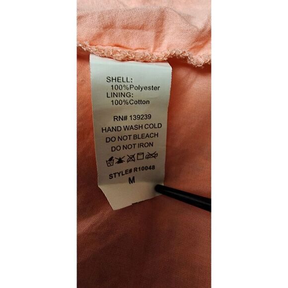 Do +Be Fit & Flare Floral Lace Raw Hem Mini Skater Sleeveless Pink Dress Size M - Picture 6 of 6